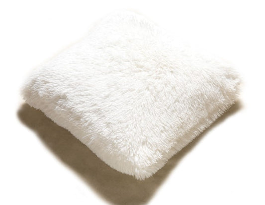 PV Fur Throw Pillow - 20"x20" - White