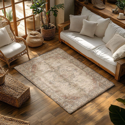 Rosewood Palace 5x7 Machine Washable Area Rug