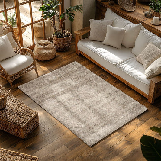 Antique Mist 5x7 Machine Washable Area Rug