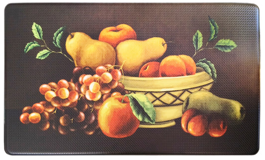 Fruit Bowl - Anti-fatigue PVC Mat 18"x30" - Rectangle Shape