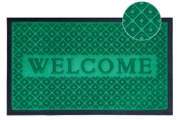 Rustic Chic Welcome - 18"x30" Polyproylene Outdoor Rug
