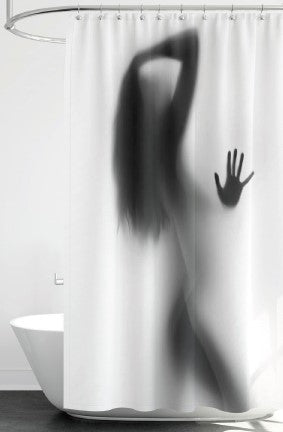 Silhouette - 70"x70" Printed Canvas Shower Curtain