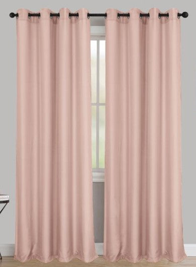 Stefanie - 54"x90" Grommet Curtain Panel - Blush