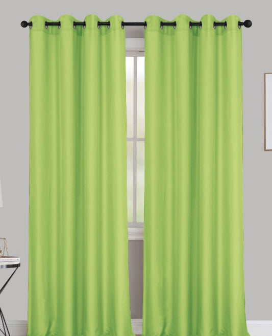 Stefanie - 54"x90" Grommet Curtain Panel - Lime