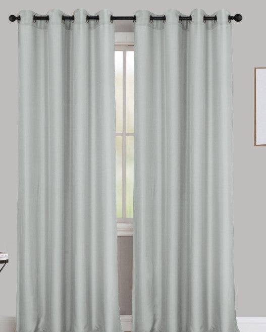 Stefanie - 54"x90" Grommet Curtain Panel - Grey