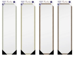 Theodore Metallic Photo Frame - 12"x48" Over the Door Mirror