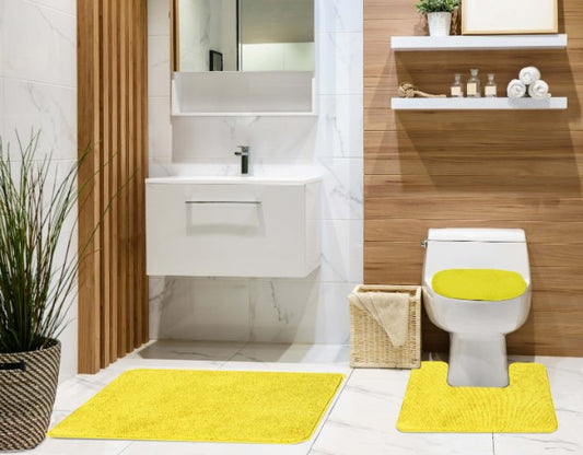 Tobin - 3pc Bath Mat Set- Lemon