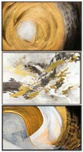 Abstract Gold Marble - 28"x40" Framed Canvas Wall Art
