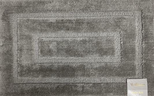 William - 20"x32" Bathroom Rug - Light Grey