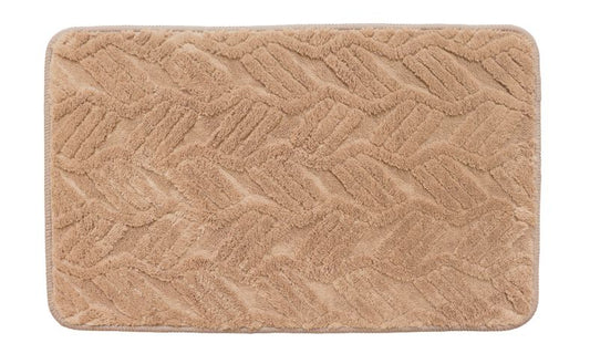 Leaf  Lattice - Cream 2pc Jacquard Mat Set  (17x24, 20x32)