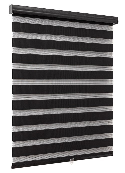 Zebra Blind 72"x72" - Black